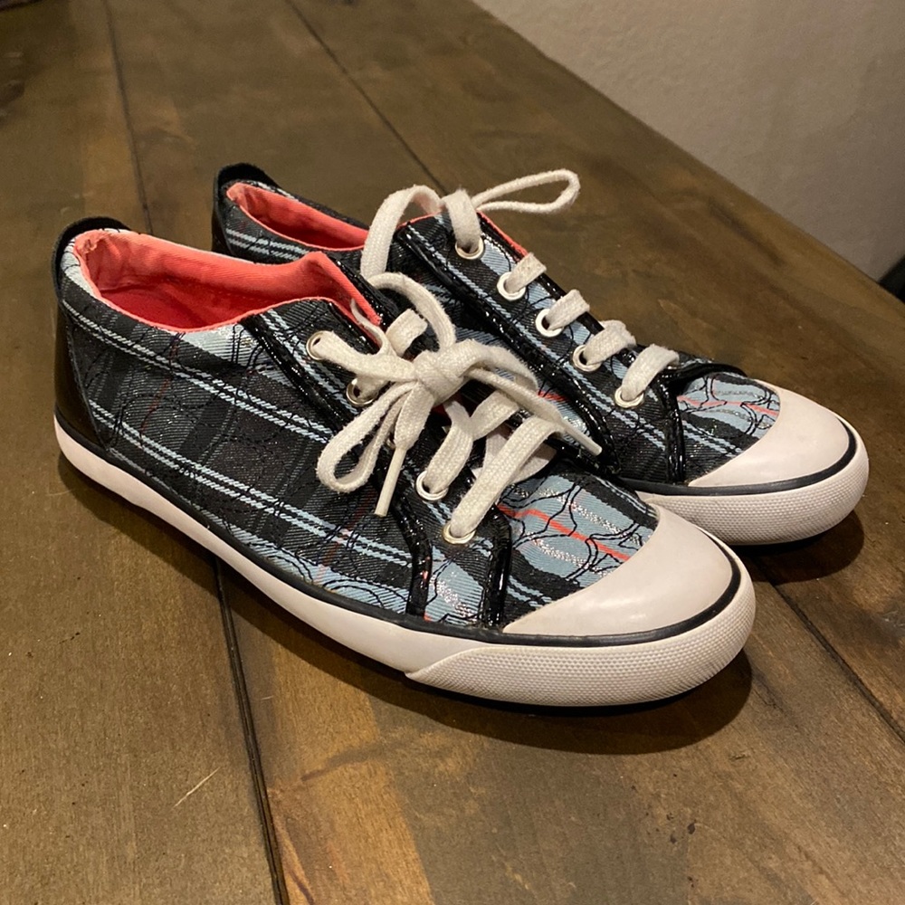 Plaid COACH shoes